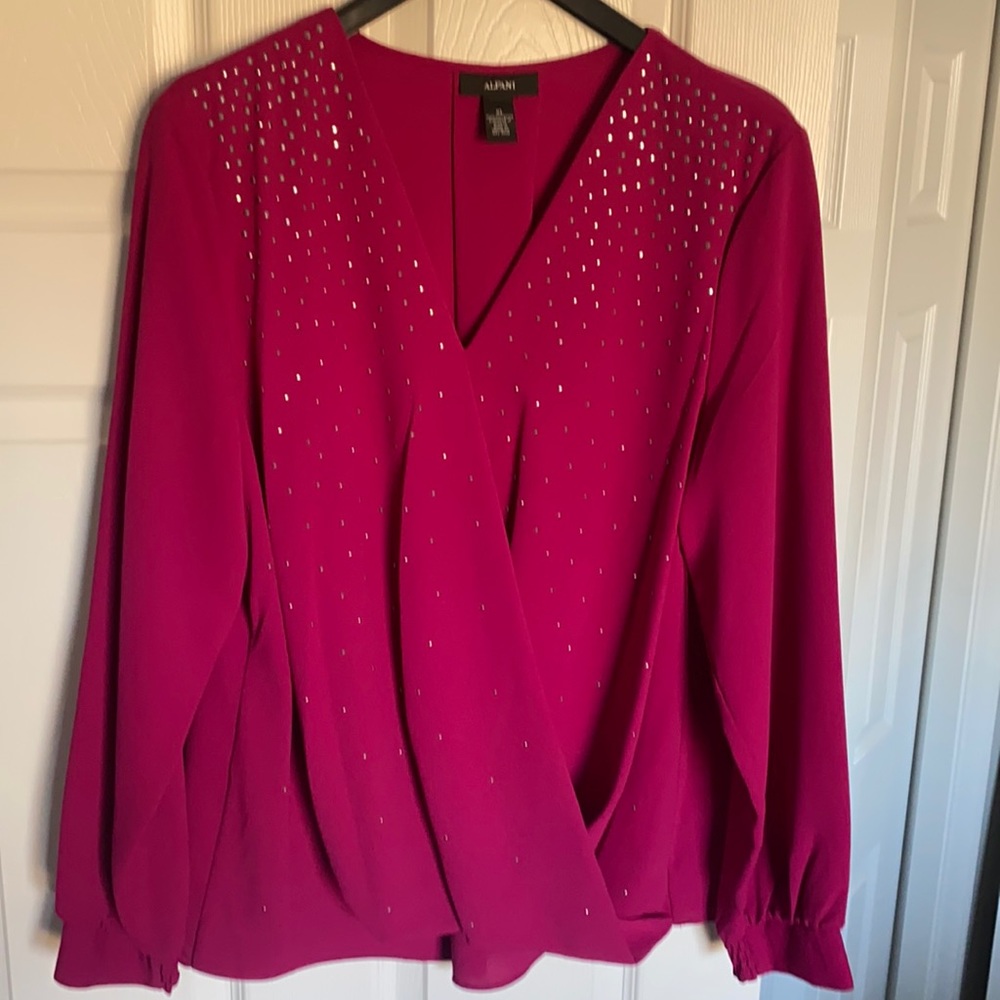 Silk dazzling blouse